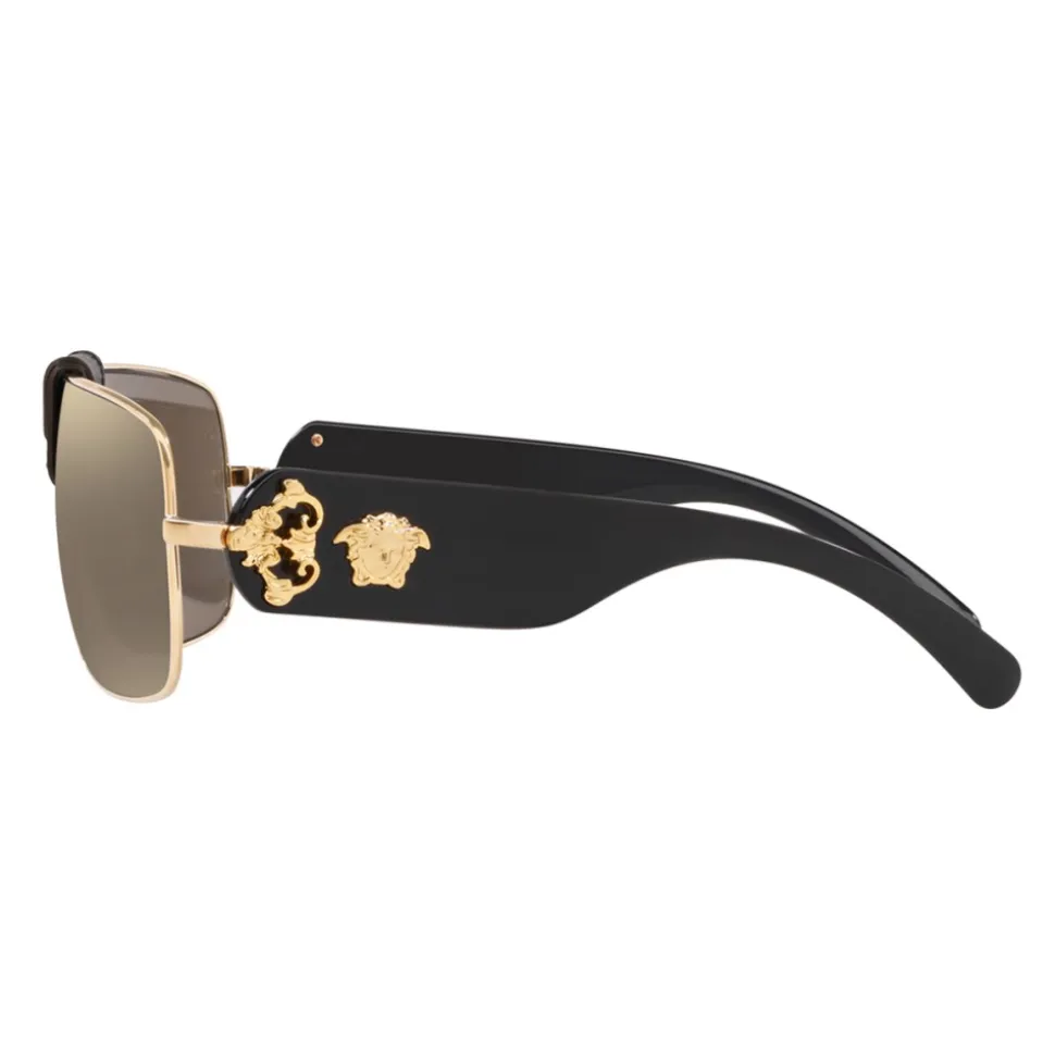 Versace - Baroque Sunglasses - Black & Gold - Sunglasses - Versace Eyewear - Avvenice