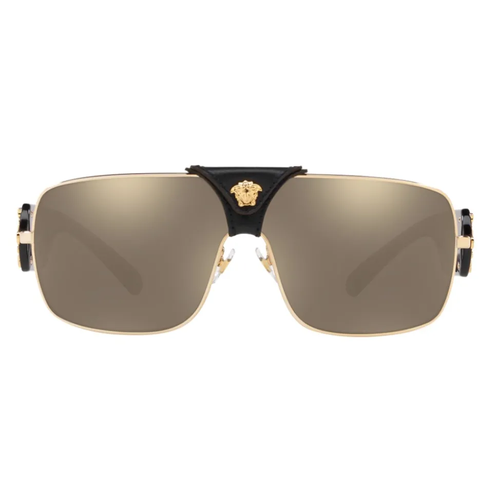 Versace - Baroque Sunglasses - Black & Gold - Sunglasses - Versace Eyewear - Avvenice