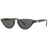 Versace - Cut-Off Medusa Medallion Sunglasses - Black - Sunglasses - Versace Eyewear - Avvenice