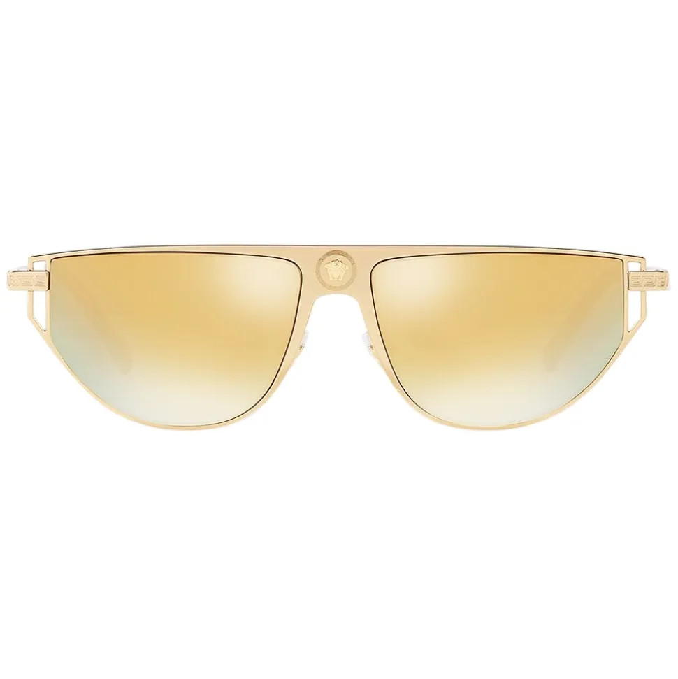 Versace - Grecamania Visor Sunglasses - Gold - Sunglasses - Versace Eyewear - Avvenice