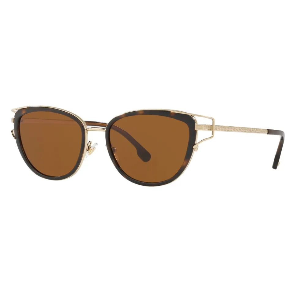 Versace - Medusa Greek Wire Cat Eye Sunglasses - Havana - Sunglasses - Versace Eyewear - Avvenice