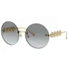 Versace - Round Sunglasses Signature Medusa - Gold - Sunglasses - Versace Eyewear - Avvenice