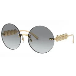 Versace - Round Sunglasses Signature Medusa - Gold - Sunglasses - Versace Eyewear - Avvenice