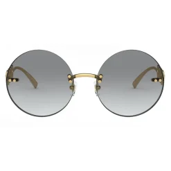 Versace - Round Sunglasses Signature Medusa - Gold - Sunglasses - Versace Eyewear - Avvenice