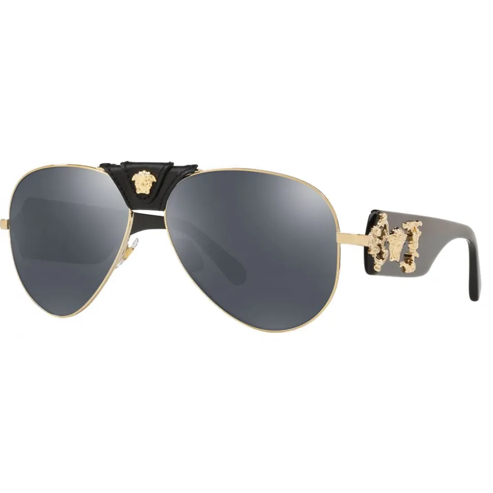 Versace - Sunglasses Baroque Pilot - Black - Sunglasses - Versace Eyewear - Avvenice