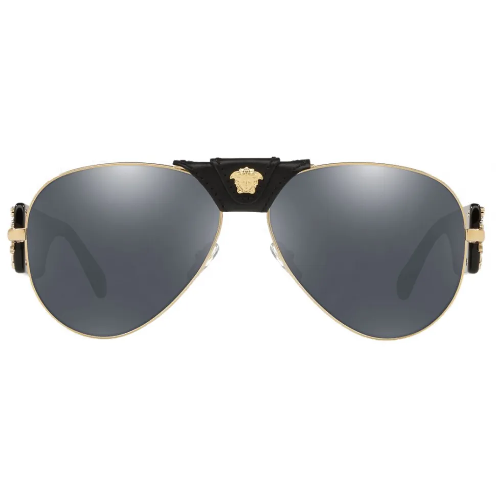 Versace - Sunglasses Baroque Pilot - Black - Sunglasses - Versace Eyewear - Avvenice
