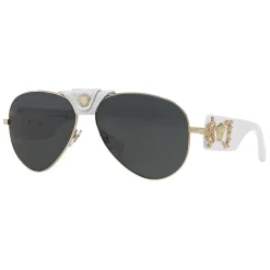Versace - Sunglasses Baroque - White - Sunglasses - Versace Eyewear - Avvenice