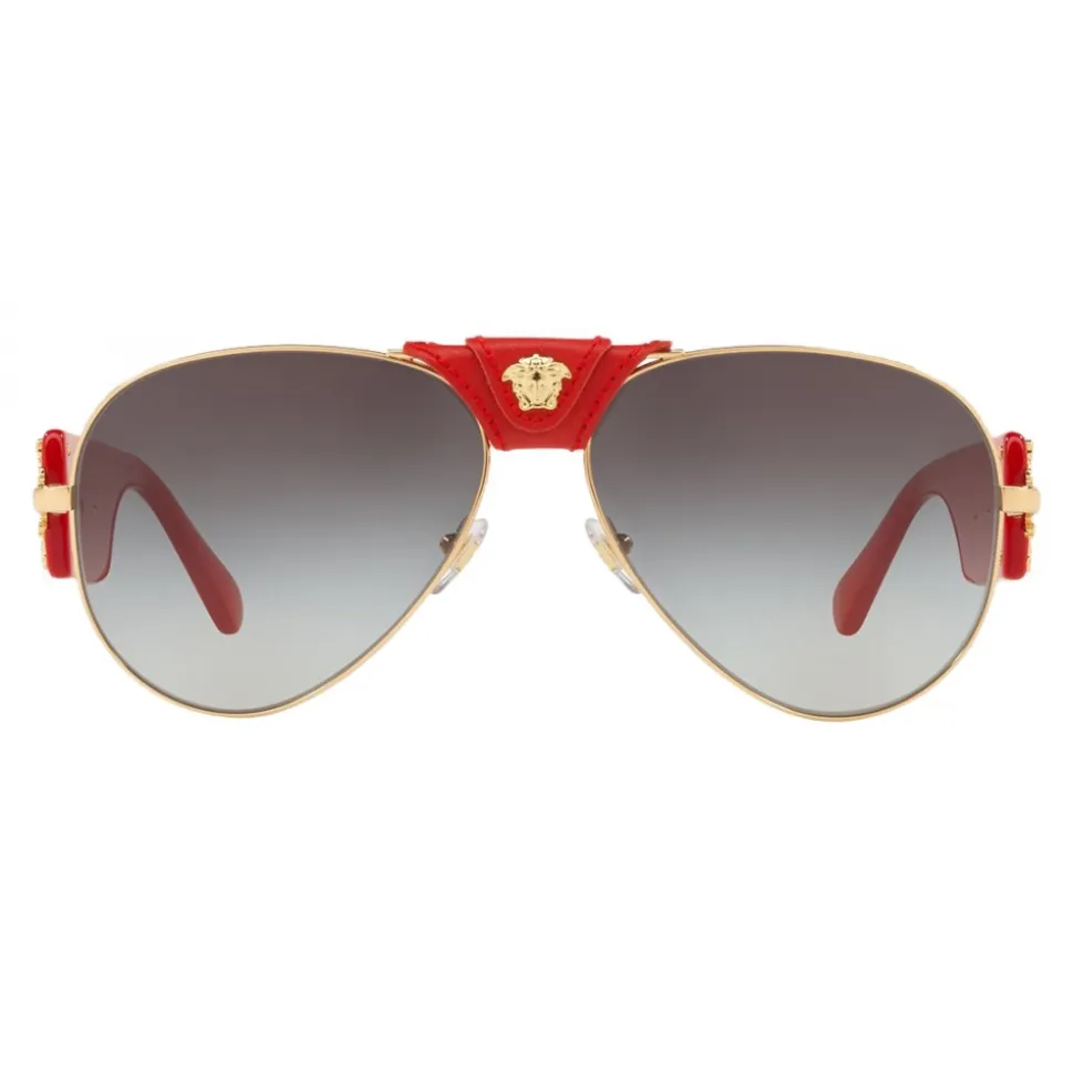 Versace - Sunglasses Baroque Pilot - Red - Sunglasses - Versace Eyewear - Avvenice