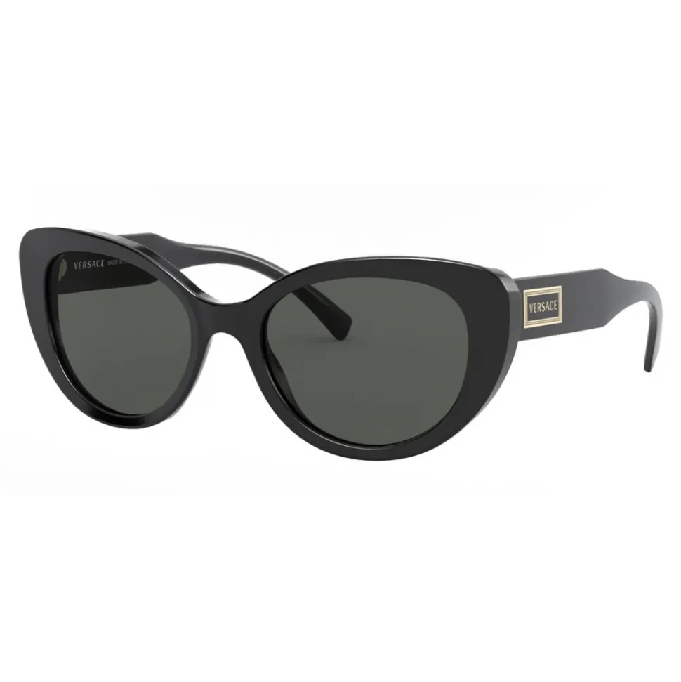 Versace - Sunglasses Cat-Eye 90s Vintage Logo - Black - Sunglasses - Versace Eyewear - Avvenice