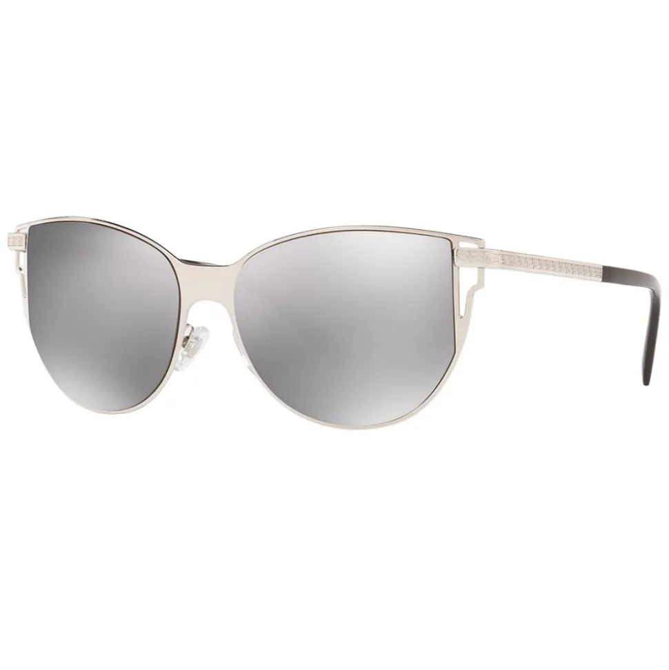 Versace - Sunglasses Cut-Grecamania Visor - Silver - Sunglasses - Versace Eyewear - Avvenice