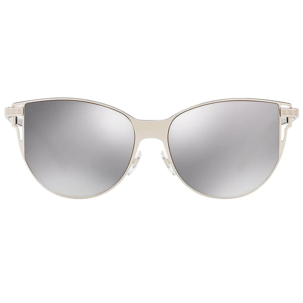 Versace - Sunglasses Cut-Grecamania Visor - Silver - Sunglasses - Versace Eyewear - Avvenice