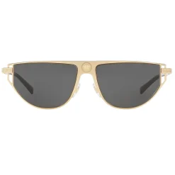 Versace - Sunglasses Cut-Grecamania Visor - Gold Grey - Sunglasses - Versace Eyewear - Avvenice
