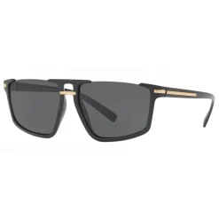 Versace - Sunglasses Greca Aegis - Black - Sunglasses - Versace Eyewear - Avvenice