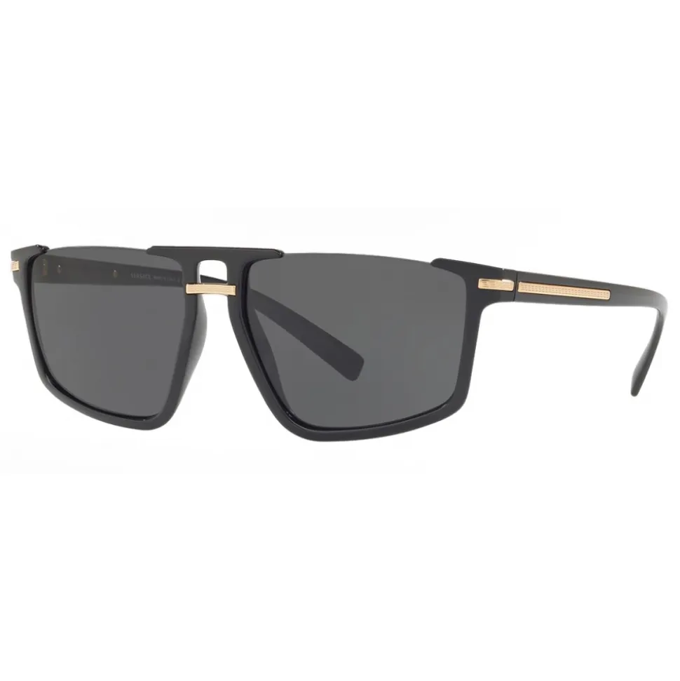Versace - Sunglasses Greca Aegis - Black - Sunglasses - Versace Eyewear - Avvenice