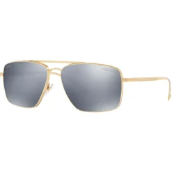 Versace - Sunglasses Greca Square Polarized - Gold - Sunglasses - Versace Eyewear - Avvenice