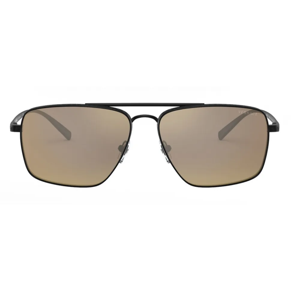 Versace - Sunglasses Greca Square - Black - Sunglasses - Versace Eyewear - Avvenice