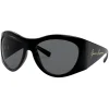 Versace - Sunglasses GV Signature Round - Black - Sunglasses - Versace Eyewear - Avvenice