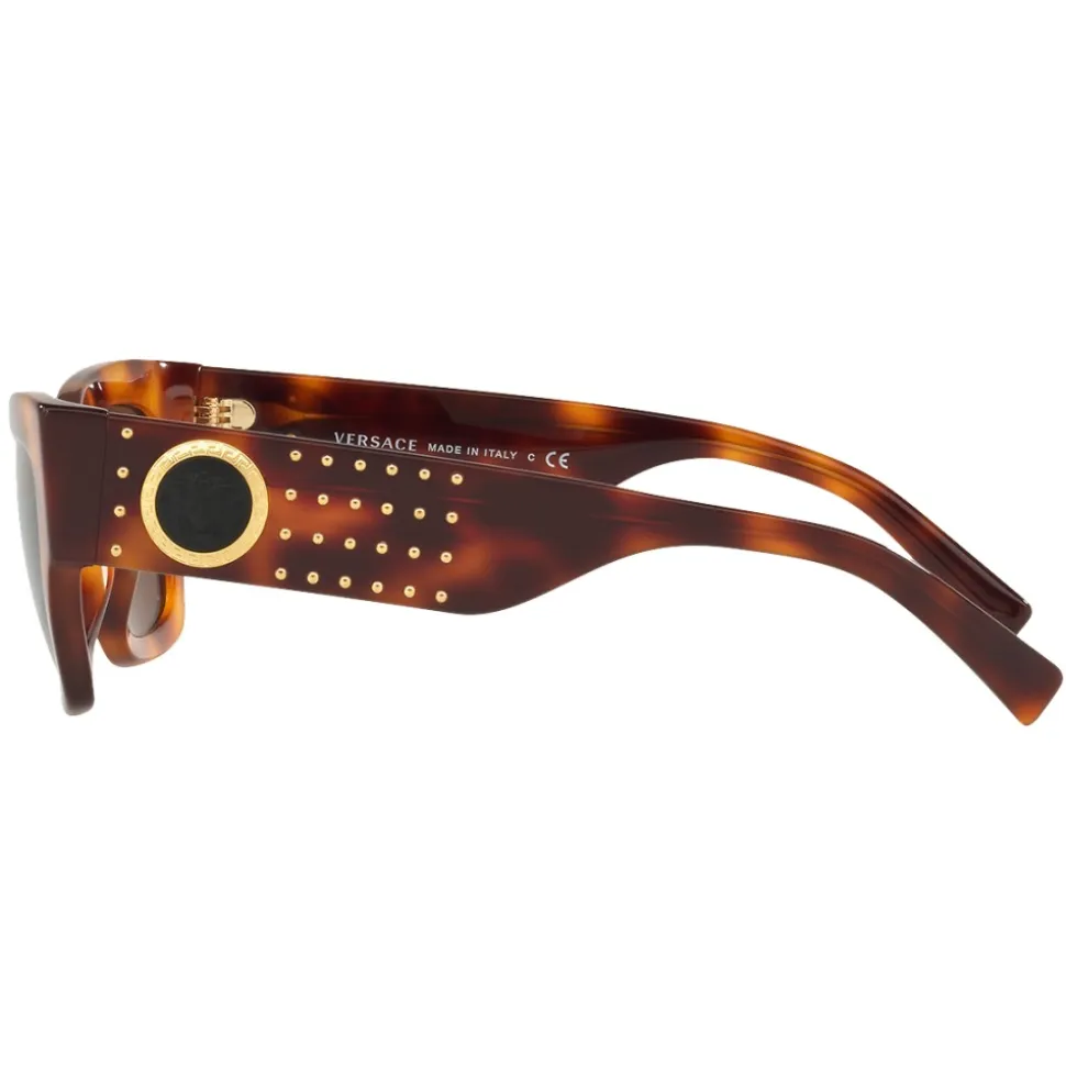 Versace - Sunglasses Medusa Ares Stud - Havana - Sunglasses - Versace Eyewear - Avvenice