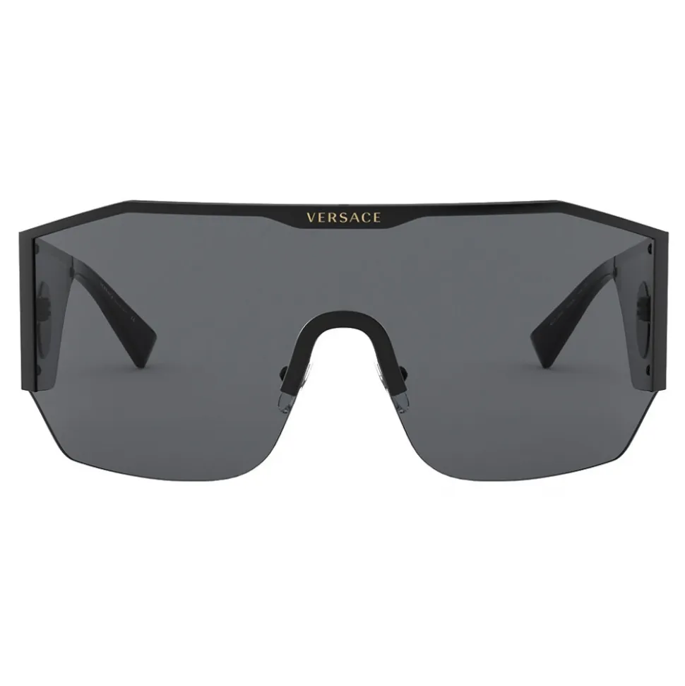 Versace - Sunglasses Medusa Halo Shield - Black - Sunglasses - Versace Eyewear - Avvenice