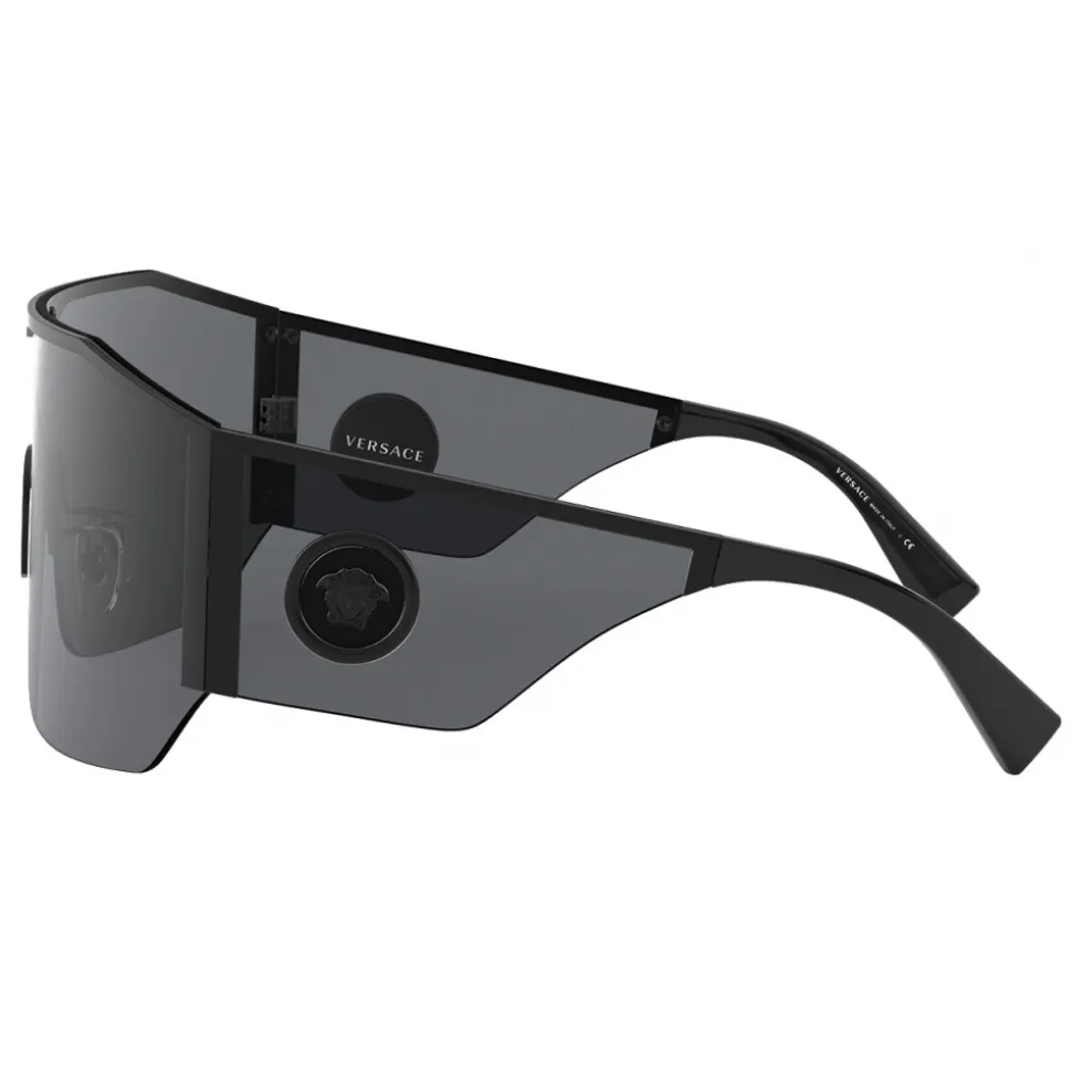 Versace - Sunglasses Medusa Halo Shield - Black - Sunglasses - Versace Eyewear - Avvenice