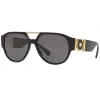 Versace - Sunglasses Medusa Medallion Pilot - Black - Sunglasses - Versace Eyewear - Avvenice