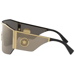 Versace - Sunglasses Medusa Halo Shield - Gold - Sunglasses - Versace Eyewear - Avvenice