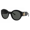 Versace - Sunglasses Round Medusa Crystal - Black - Sunglasses - Versace Eyewear - Avvenice