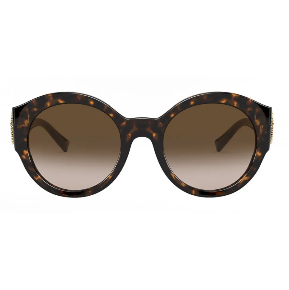Versace - Sunglasses Round Medusa Crystal - Brown - Sunglasses - Versace Eyewear - Avvenice