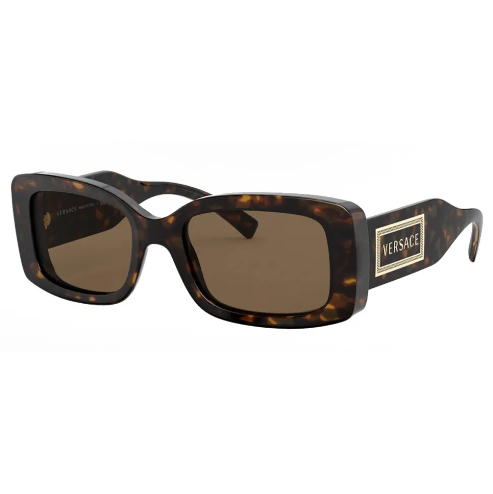 Versace - Sunglasses 90s Vintage Logo - Havana - Sunglasses - Versace Eyewear - Avvenice