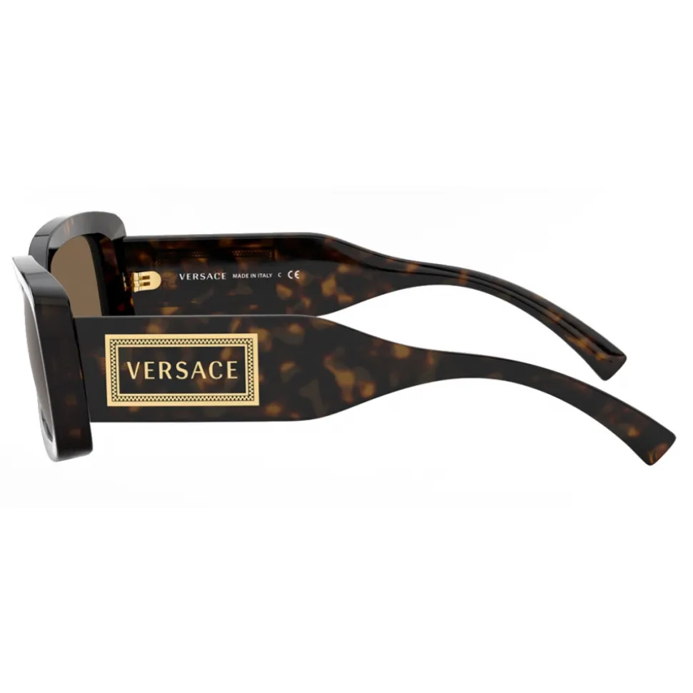 Versace - Sunglasses 90s Vintage Logo - Havana - Sunglasses - Versace Eyewear - Avvenice