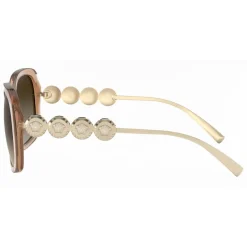 Versace - Sunglasses Signature Medusa Square - Light Brown - Sunglasses - Versace Eyewear - Avvenice