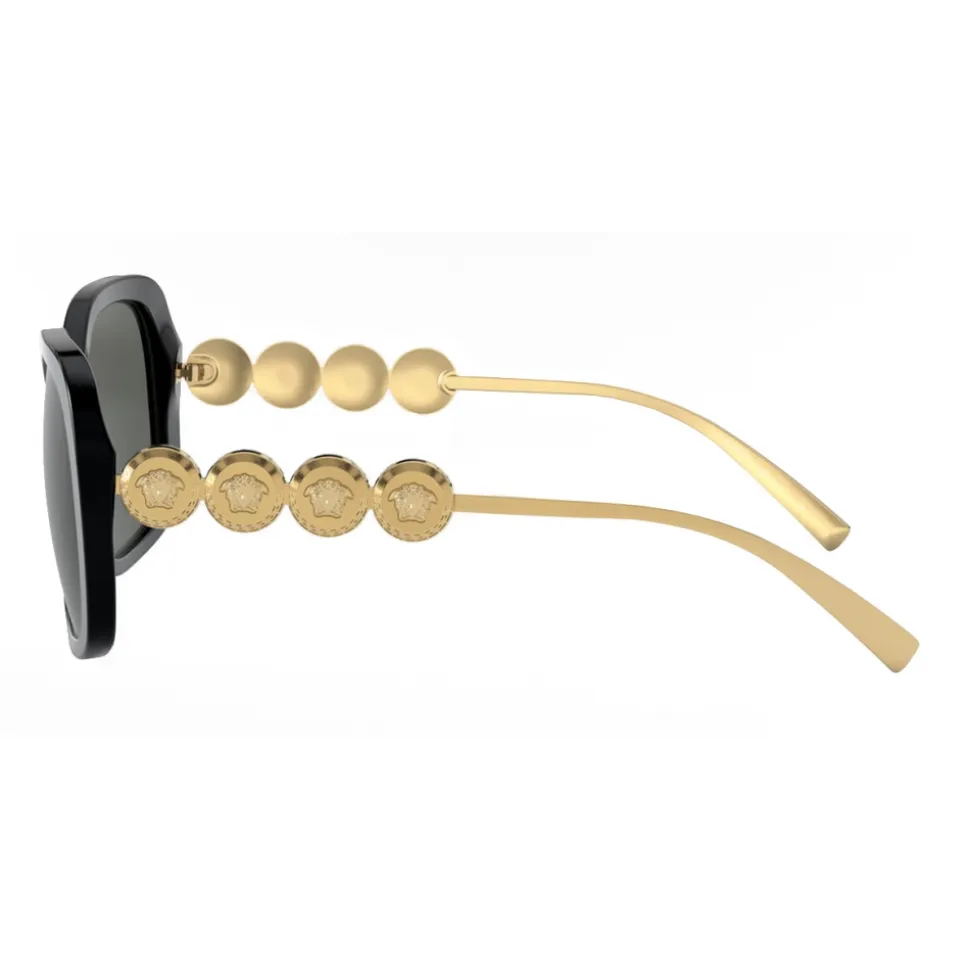 Versace - Sunglasses Signature Medusa Square - Black Gold - Sunglasses - Versace Eyewear - Avvenice