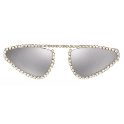 Versace - Sunglasses Signature Medusa Crystal - Silver - Sunglasses - Versace Eyewear - Avvenice
