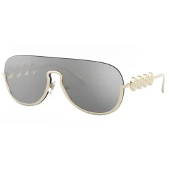 Versace - Sunglasses Signature Medusa Visor - Pale Gold - Sunglasses - Versace Eyewear - Avvenice
