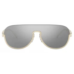 Versace - Sunglasses Signature Medusa Visor - Pale Gold - Sunglasses - Versace Eyewear - Avvenice