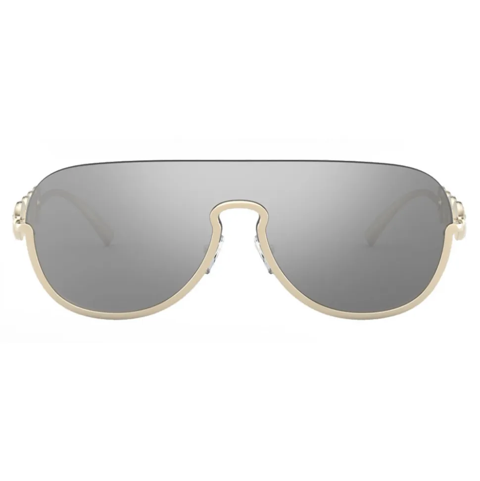 Versace - Sunglasses Signature Medusa Visor - Pale Gold - Sunglasses - Versace Eyewear - Avvenice
