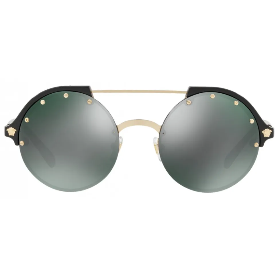 Versace - Sunglasses Versace Frenergy Round - Black Mirrored - Sunglasses - Versace Eyewear - Avvenice