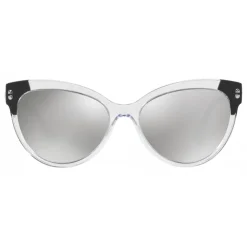 Versace - Sunglasses Versace Contrast Cat Eye Cristalli - Silver - Sunglasses - Versace Eyewear - Avvenice