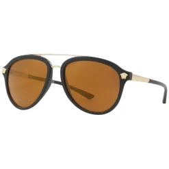 Versace - Sunglasses Versace Medusa Luxe - Black Orange - Sunglasses - Versace Eyewear - Avvenice