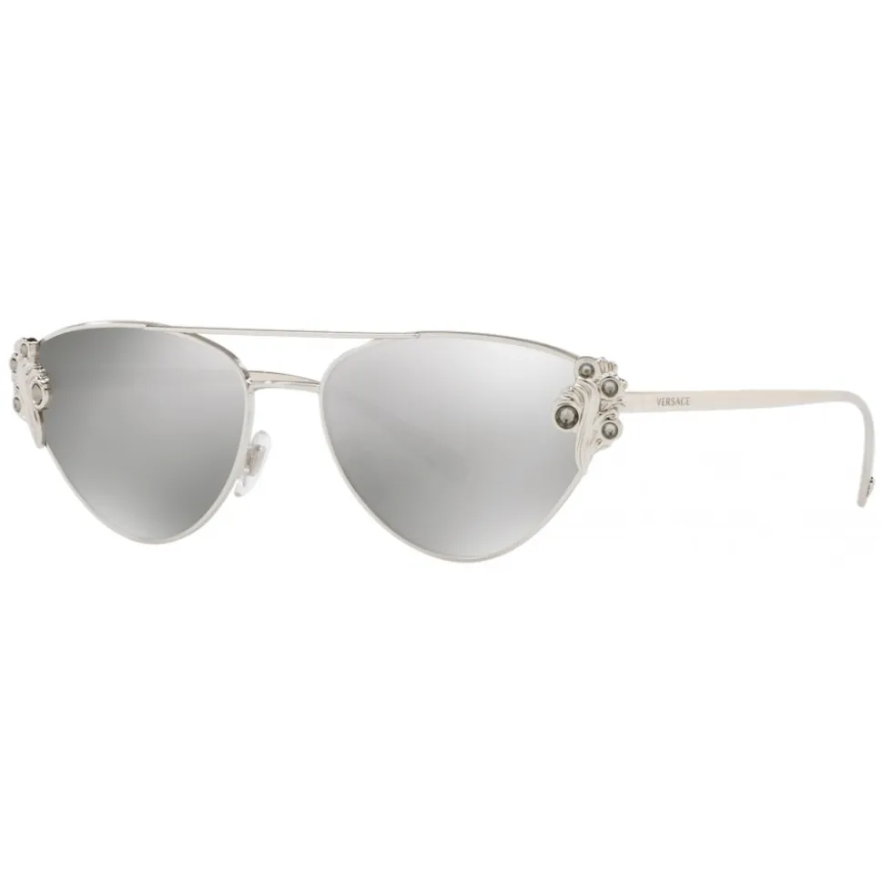 Versace - Sunglasses Versace Baroccomania - Silver - Sunglasses - Versace Eyewear - Avvenice