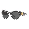 Versace - Sunglasses Versace Tribute with Zebra Print - Black - Sunglasses - Versace Eyewear - Avvenice