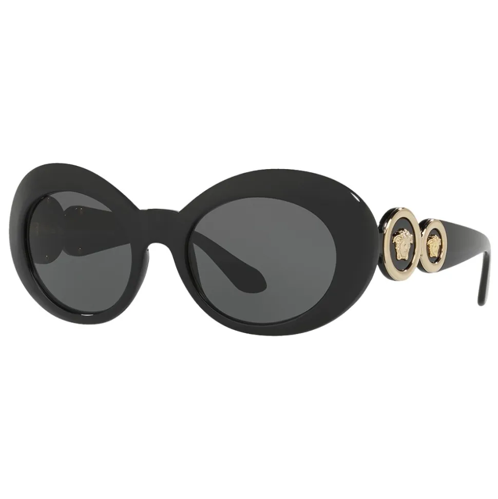 Versace - Sunglasses Versace Medusa 69 Ovals - Black - Sunglasses - Versace Eyewear - Avvenice