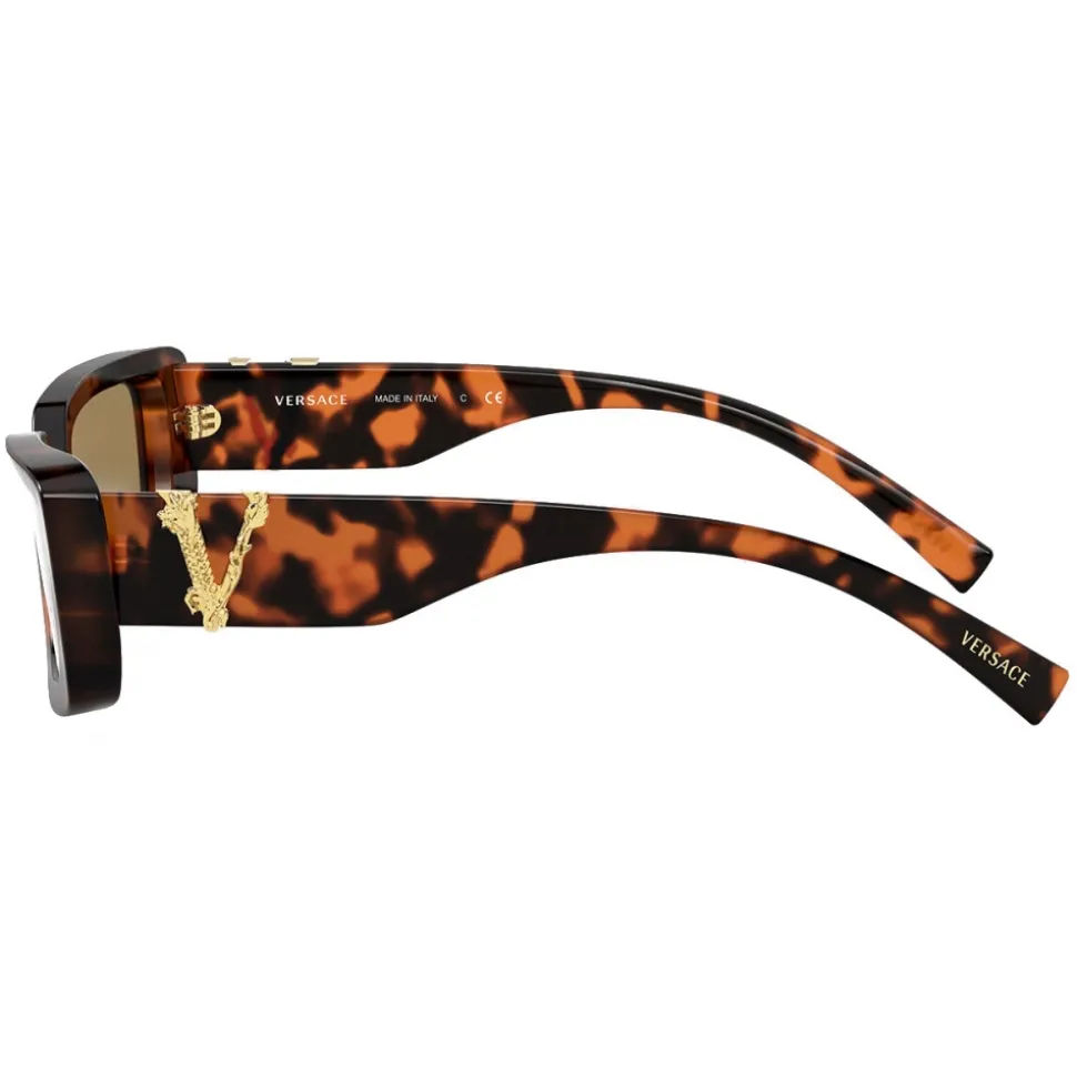 Versace - Sunglasses Versace Virtus Rectangular - Havana - Sunglasses - Versace Eyewear - Avvenice