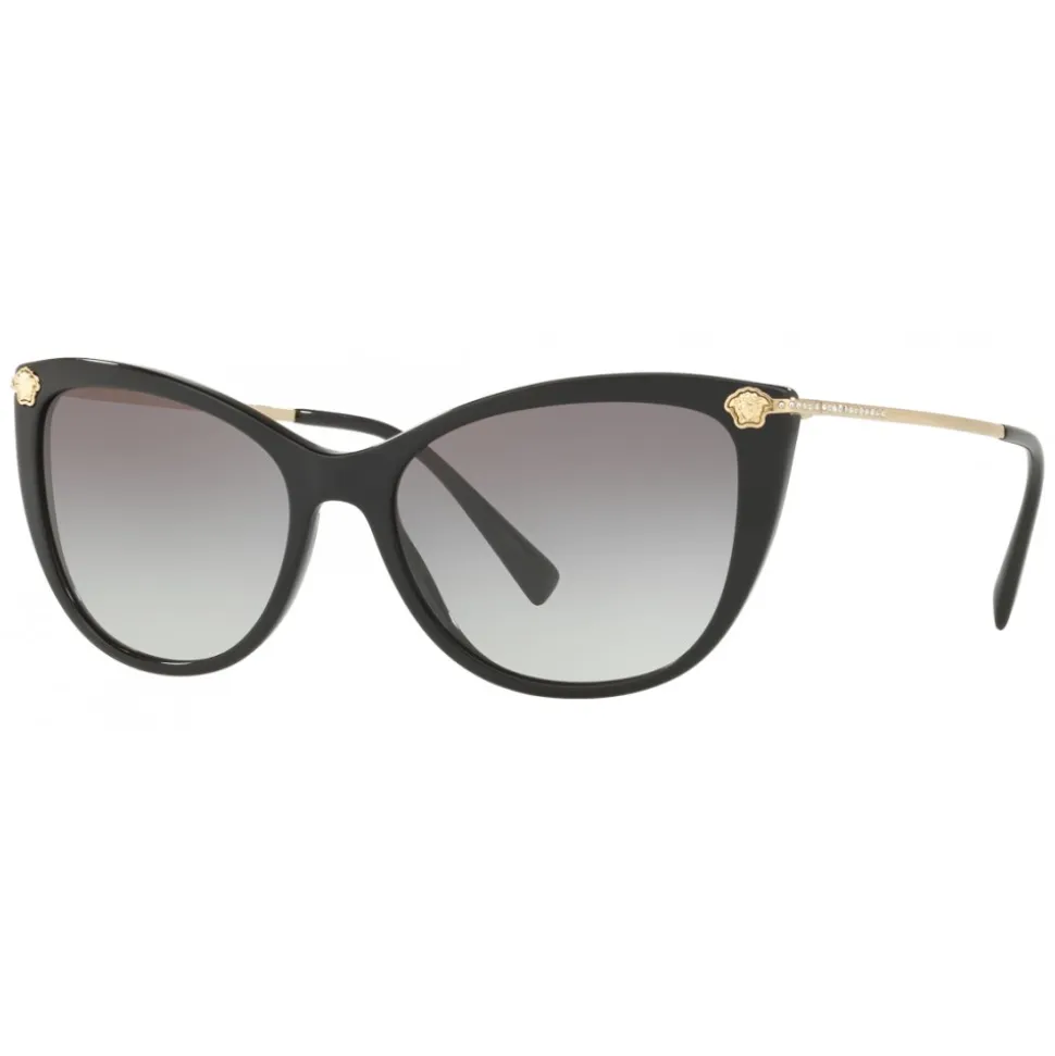 Versace - Sunglasses Versace Cat Eye Medusina Strass - Black - Sunglasses - Versace Eyewear - Avvenice