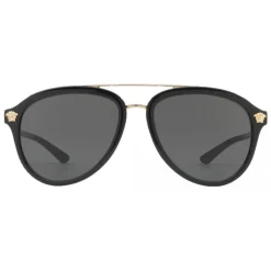 Versace - Sunglasses Versace Medusa Luxe - Black Grey - Sunglasses - Versace Eyewear - Avvenice