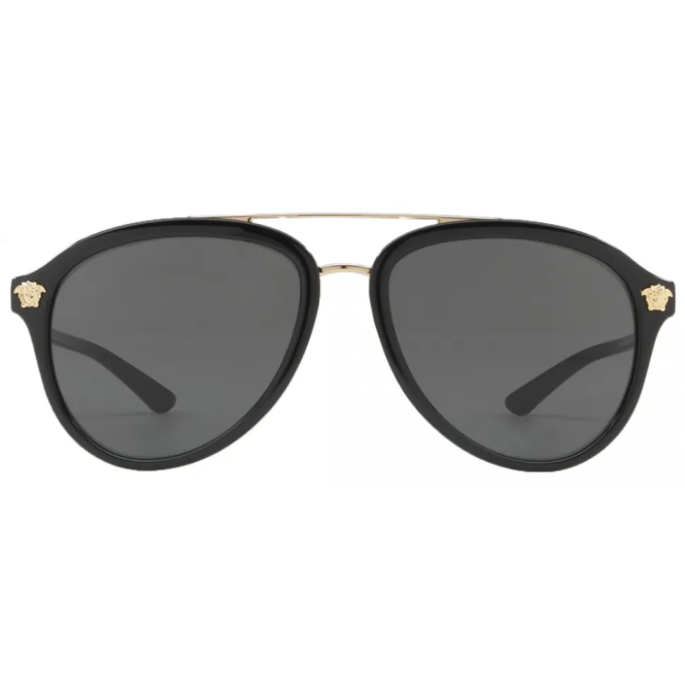 Versace - Sunglasses Versace Medusa Luxe - Black Grey - Sunglasses - Versace Eyewear - Avvenice