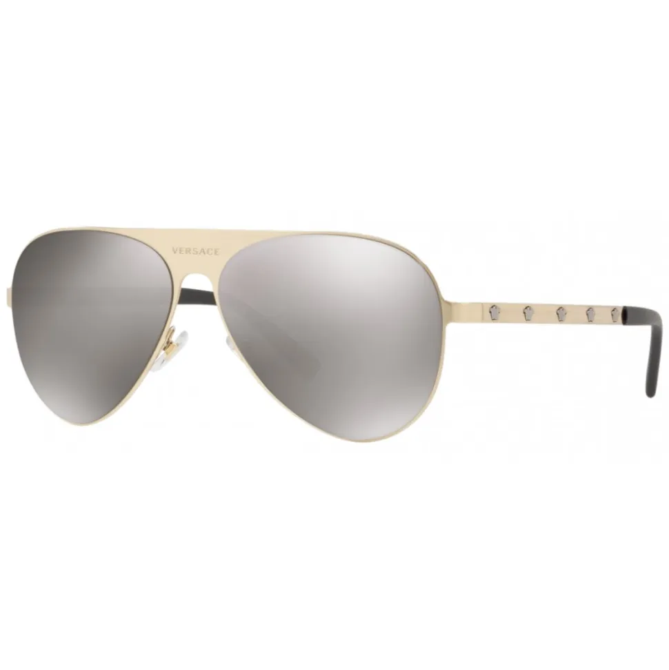 Versace - Sunglasses Versace Aviator Medusina - Grey Gold - Sunglasses - Versace Eyewear - Avvenice