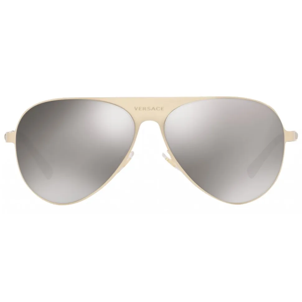 Versace - Sunglasses Versace Aviator Medusina - Grey Gold - Sunglasses - Versace Eyewear - Avvenice