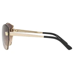 Versace - Versace Glam Medusa Shield Sunglasses - Brown - Sunglasses - Versace Eyewear - Avvenice