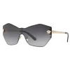 Versace - Versace Glam Medusa Shield Sunglasses - Grey - Sunglasses - Versace Eyewear - Avvenice